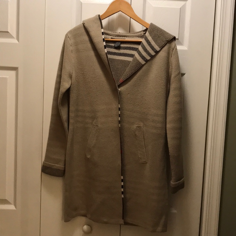 Suzy shirt trench with hoodie